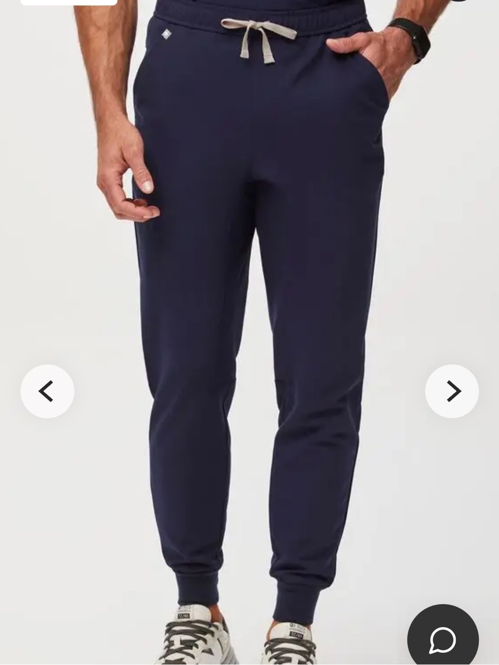 FIGS Tansen Jogger Scrub Pants XS Tall Navy FIONx Stretch Men’s Style 1000203
